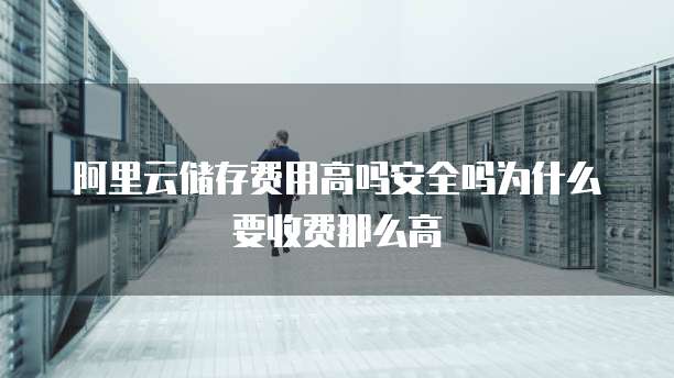 阿里云储存费用高吗安全吗为什么要收费那么高
