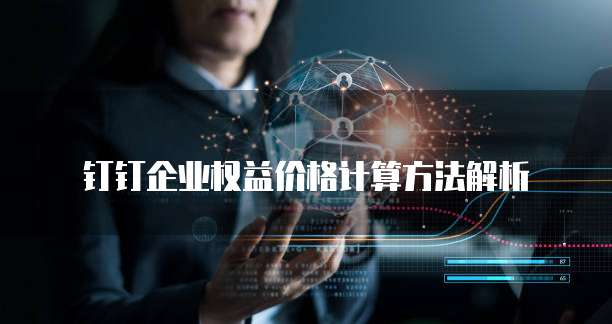 钉钉企业权益价格计算方法解析