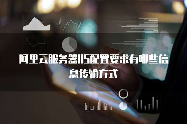 阿里云服务器IIS配置要求有哪些信息传输方式