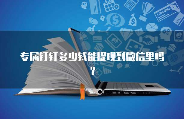 专属钉钉多少钱能提现到微信里吗?