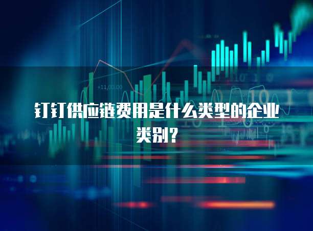 钉钉供应链费用是什么类型的企业类别?