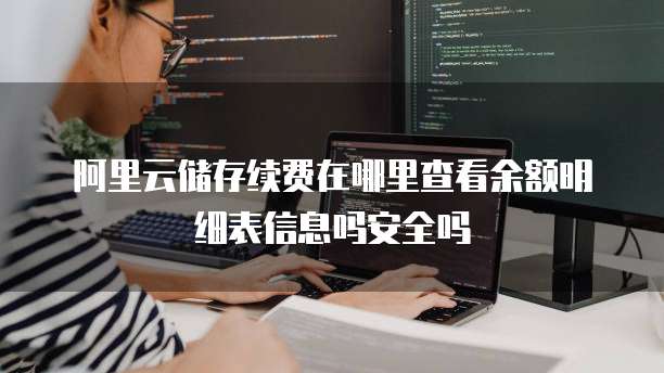 阿里云储存续费在哪里查看余额明细表信息吗安全吗