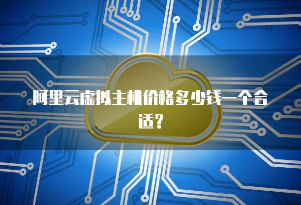 阿里云虚拟主机价格多少钱一个合适?