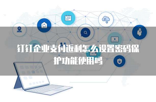 钉钉企业支付返利怎么设置密码保护功能使用吗