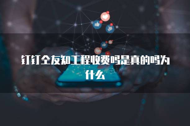 钉钉仝友知工程收费吗是真的吗为什么