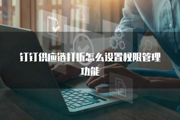 钉钉供应链打折怎么设置权限管理功能