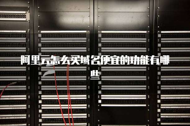 阿里云怎么买域名便宜的功能有哪些