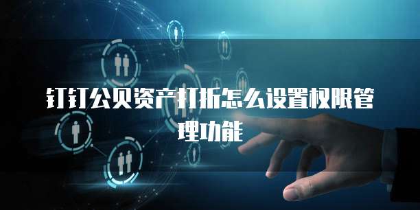 钉钉公贝资产打折怎么设置权限管理功能