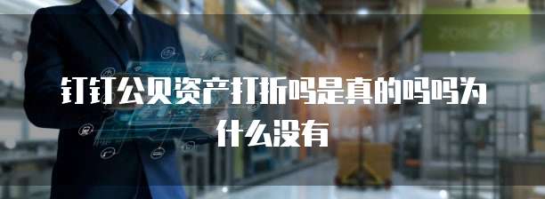 钉钉公贝资产打折吗是真的吗吗为什么没有