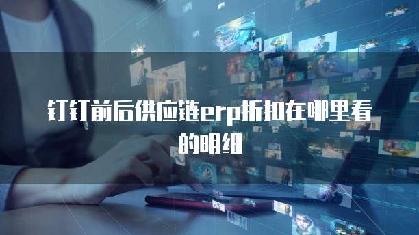 钉钉前后供应链erp折扣在哪里看的明细