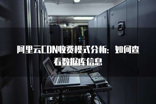 阿里云CDN收费模式分析:如何查看数据库信息