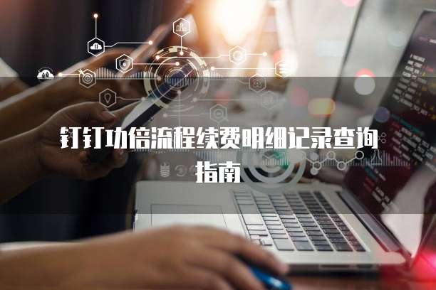 钉钉功倍流程续费明细记录查询指南