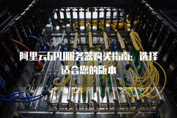 阿里云GPU服务器购买指南:选择适合您的版本