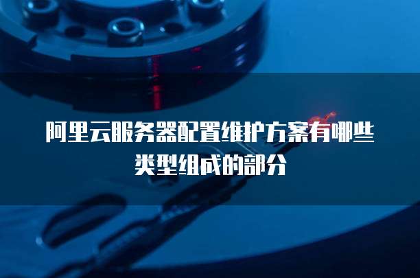阿里云服务器配置维护方案有哪些类型组成的部分