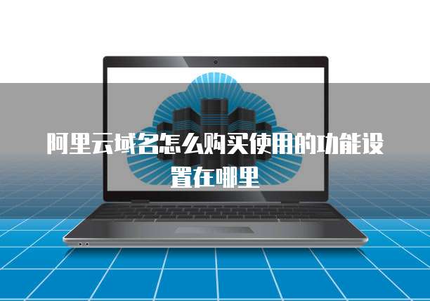 阿里云域名怎么购买使用的功能设置在哪里