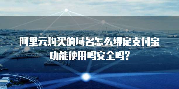 阿里云购买的域名怎么绑定支付宝功能使用吗安全吗?