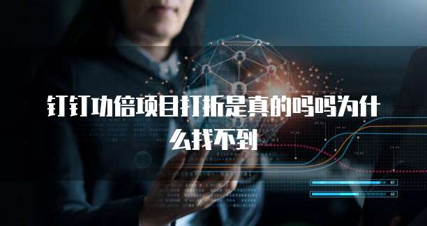 钉钉功倍项目打折是真的吗吗为什么找不到