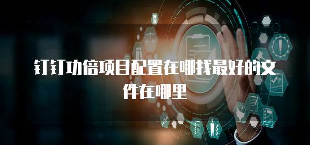 钉钉功倍项目配置在哪找最好的文件在哪里