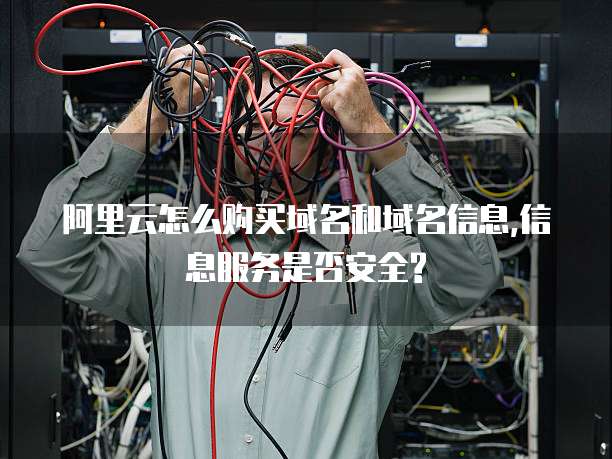 阿里云怎么购买域名和域名信息,信息服务是否安全?