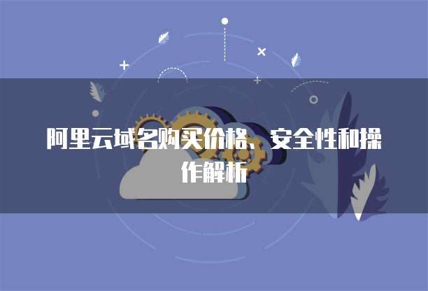 阿里云域名购买价格、安全性和操作解析