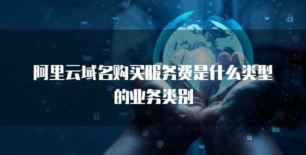 阿里云域名购买服务费是什么类型的业务类别