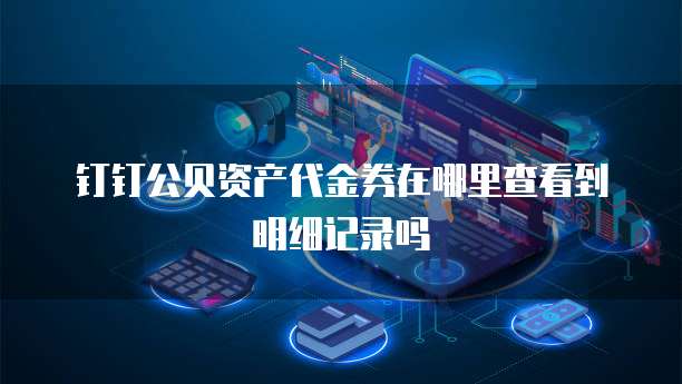 钉钉公贝资产代金券在哪里查看到明细记录吗