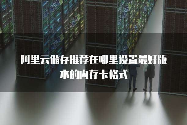 阿里云储存推荐在哪里设置最好版本的内存卡格式