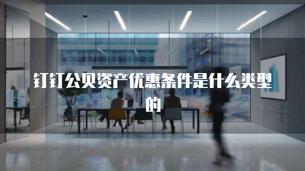 钉钉公贝资产优惠条件是什么类型的