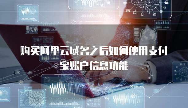 购买阿里云域名之后如何使用支付宝账户信息功能