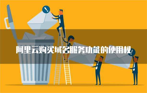 阿里云购买域名服务功能的使用权