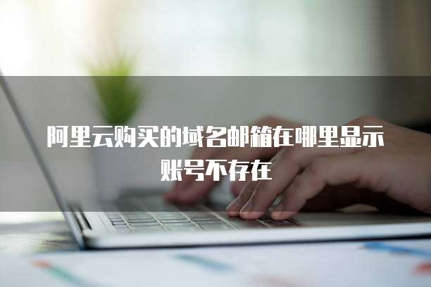 阿里云购买的域名邮箱在哪里显示账号不存在