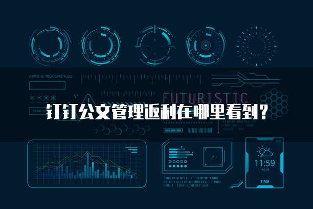 钉钉公文管理返利在哪里看到?