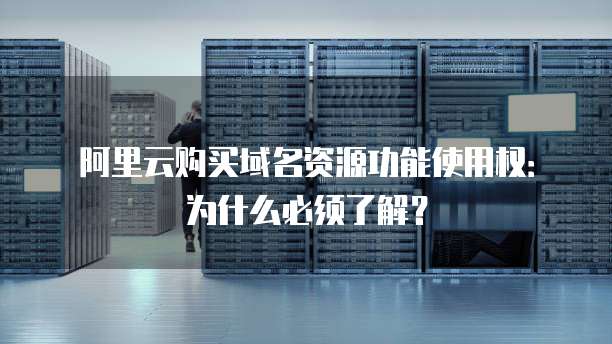 阿里云购买域名资源功能使用权：为什么必须了解？