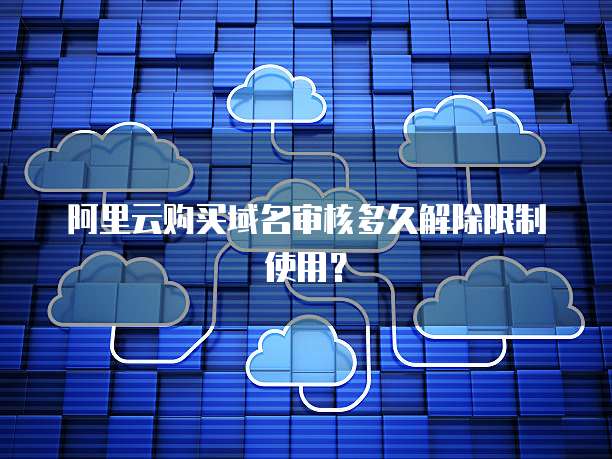阿里云购买域名审核多久解除限制使用？