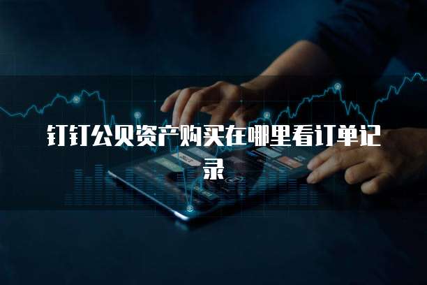 钉钉公贝资产购买在哪里看订单记录