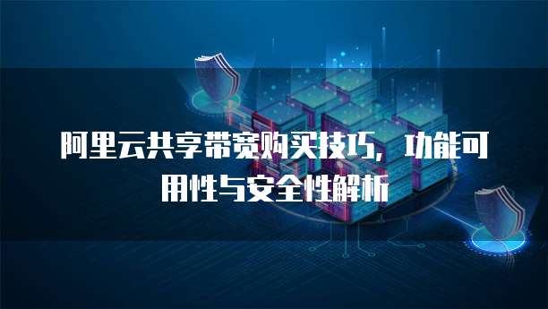 阿里云共享带宽购买技巧,功能可用性与安全性解析