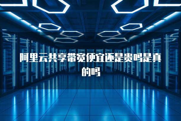 阿里云共享带宽便宜还是贵吗是真的吗
