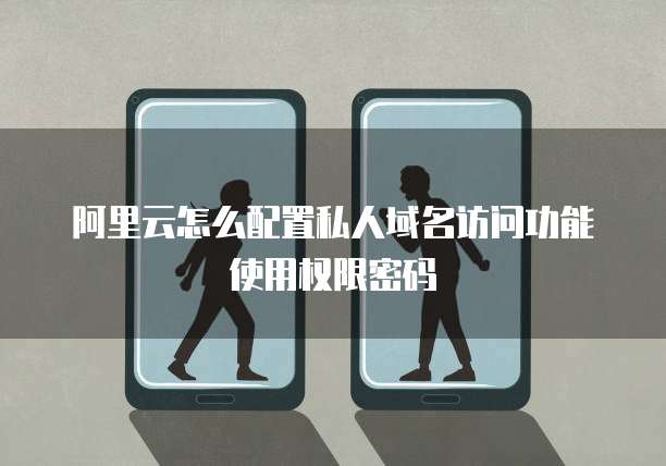 阿里云怎么配置私人域名访问功能使用权限密码