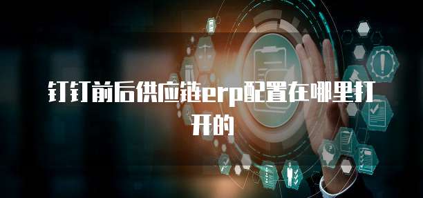 钉钉前后供应链erp配置在哪里打开的