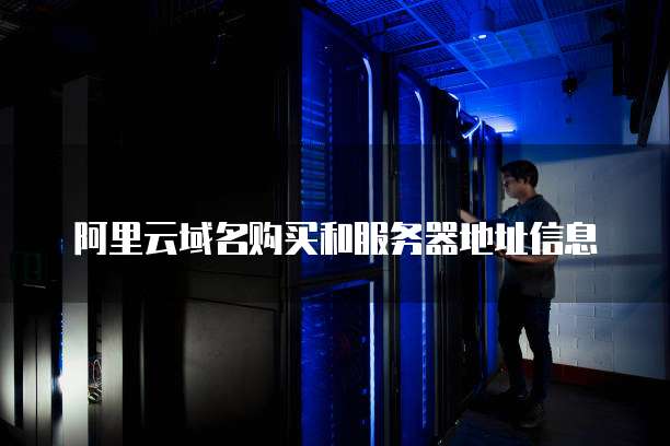 阿里云域名购买和服务器地址信息