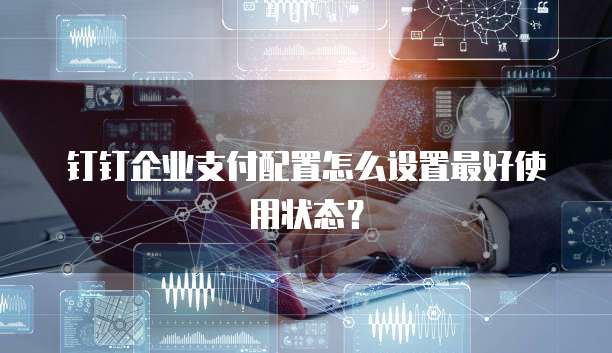 钉钉企业支付配置怎么设置最好使用状态?