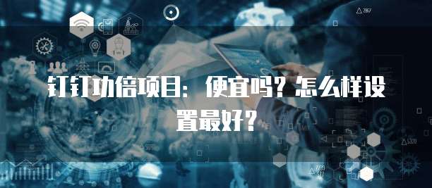 钉钉功倍项目:便宜吗?怎么样设置最好?