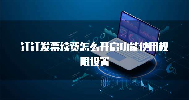 钉钉发票续费怎么开启功能使用权限设置