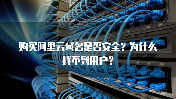 购买阿里云域名是否安全?为什么找不到用户?