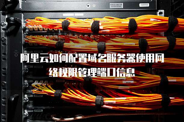 阿里云如何配置域名服务器使用网络权限管理端口信息