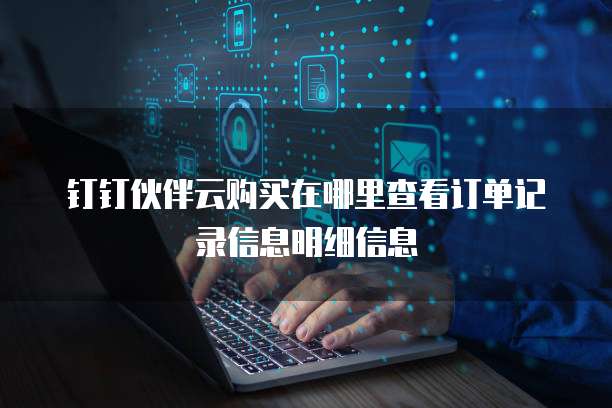 钉钉伙伴云购买在哪里查看订单记录信息明细信息