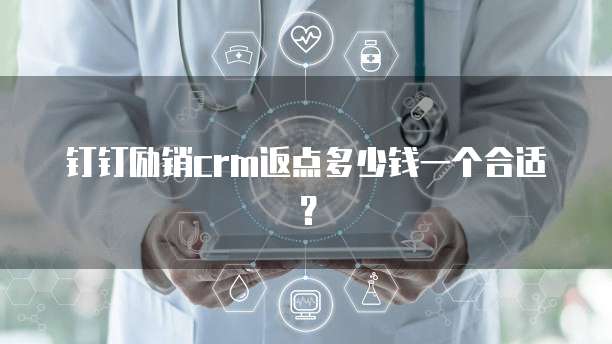 钉钉励销CRM返点多少钱一个合适?