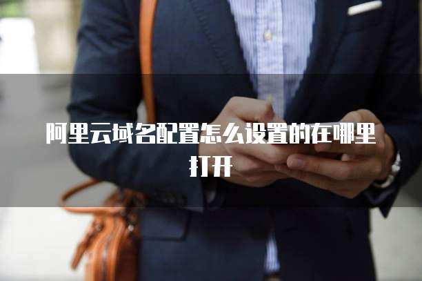 阿里云域名配置怎么设置的在哪里打开
