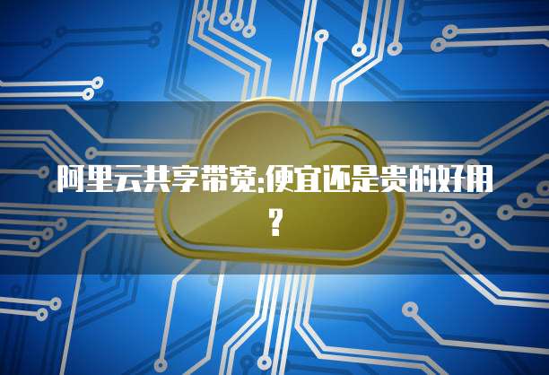 阿里云共享带宽:便宜还是贵的好用?