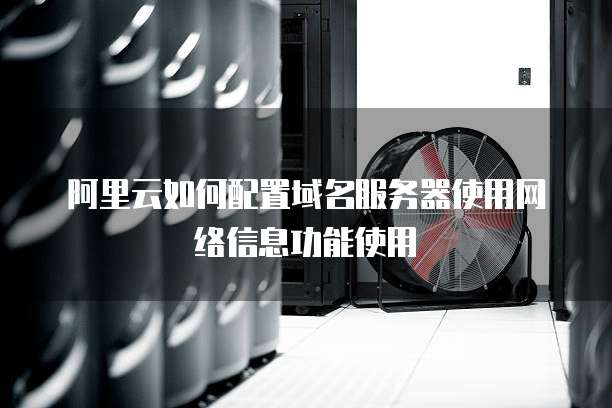 阿里云如何配置域名服务器使用网络信息功能使用